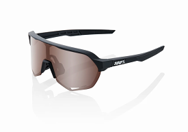 100% Percent Sunglasses S2 Soft Tact Black - Hiper Crimson Silver + Clear