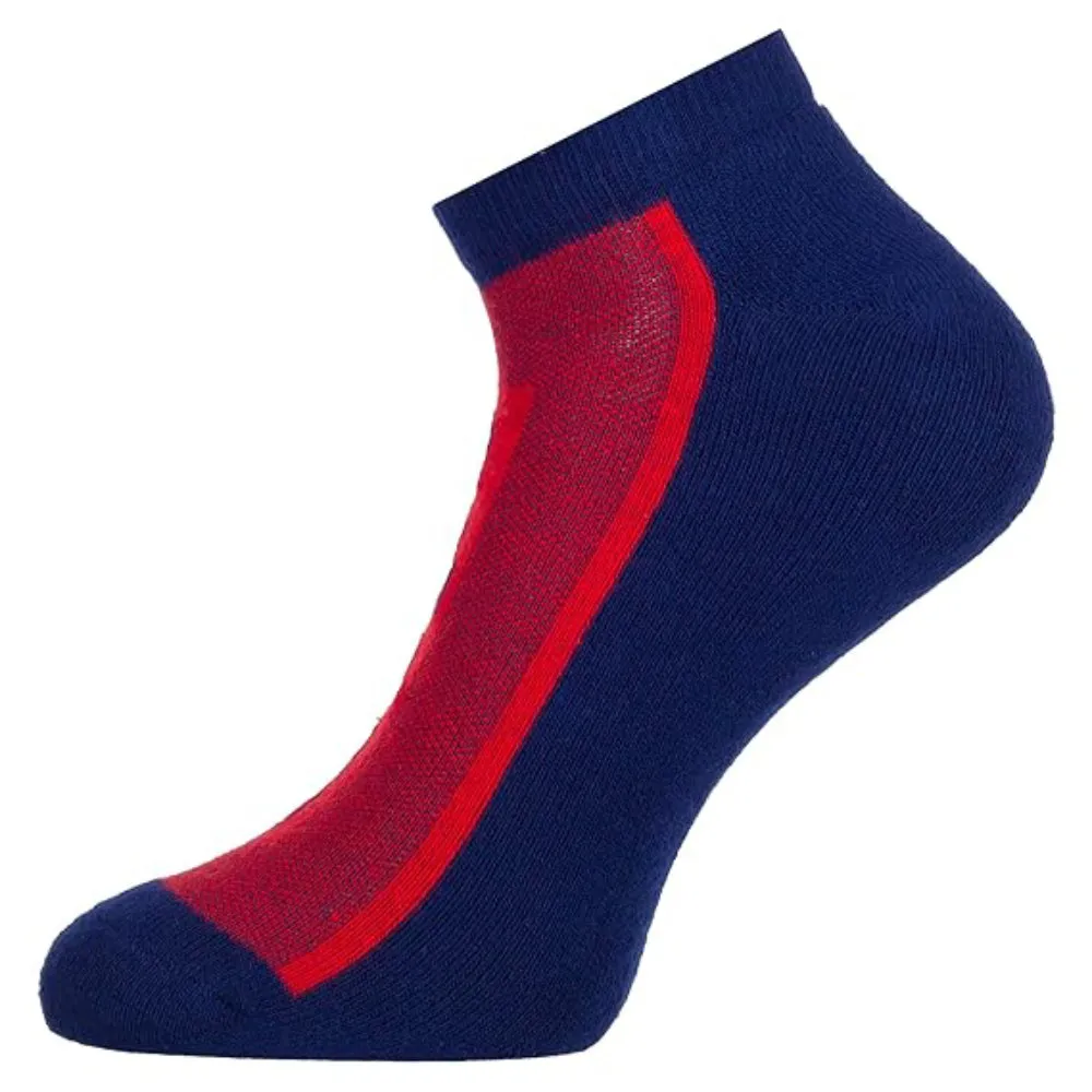 Adidas Flat Knit Low Cut Socks (White/Navy Peony/Light Grey)