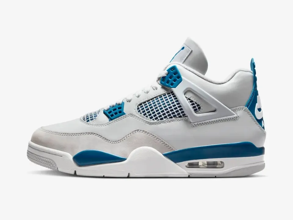 Air Jordan 4 Retro Military Blue Off-White Neutral Grey FV5029-141