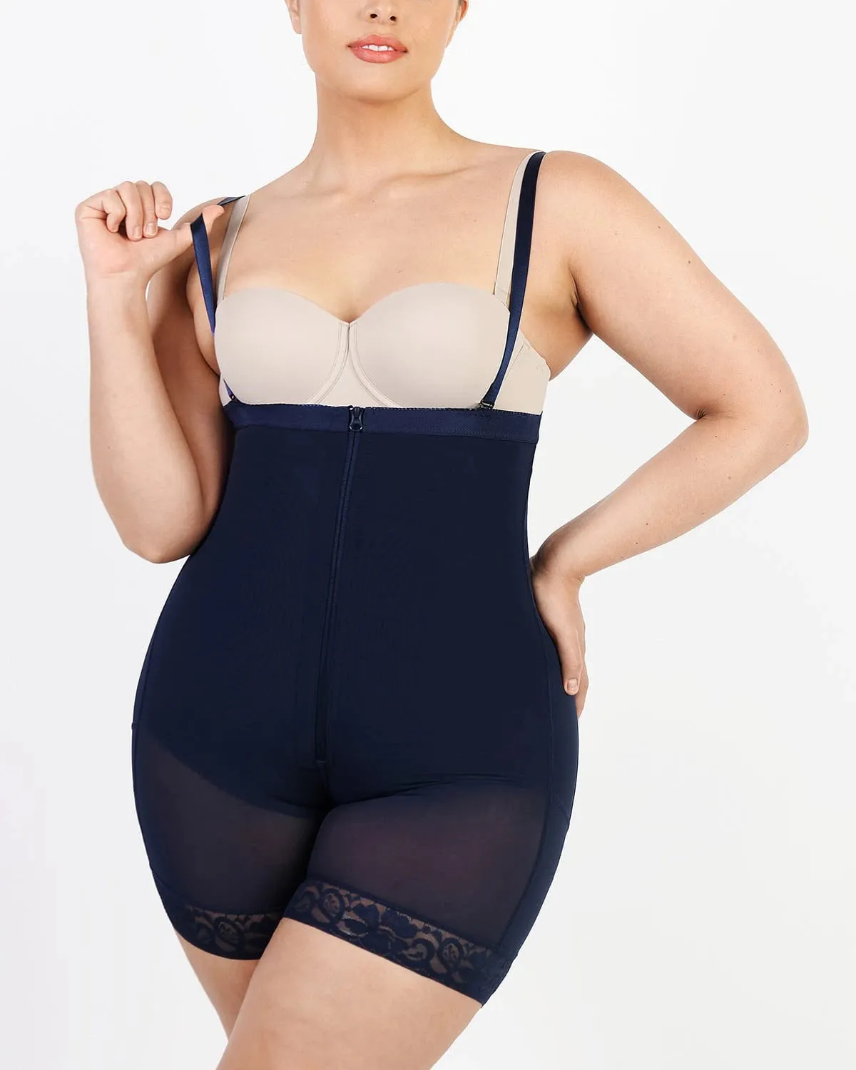 AirSlim Firm Tummy Compression Bodysuit Shaper With Butt Lifter