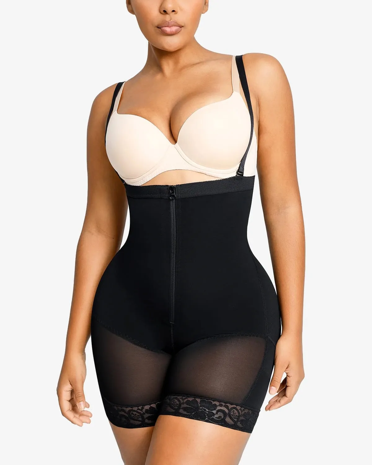 AirSlim Firm Tummy Compression Bodysuit Shaper With Butt Lifter