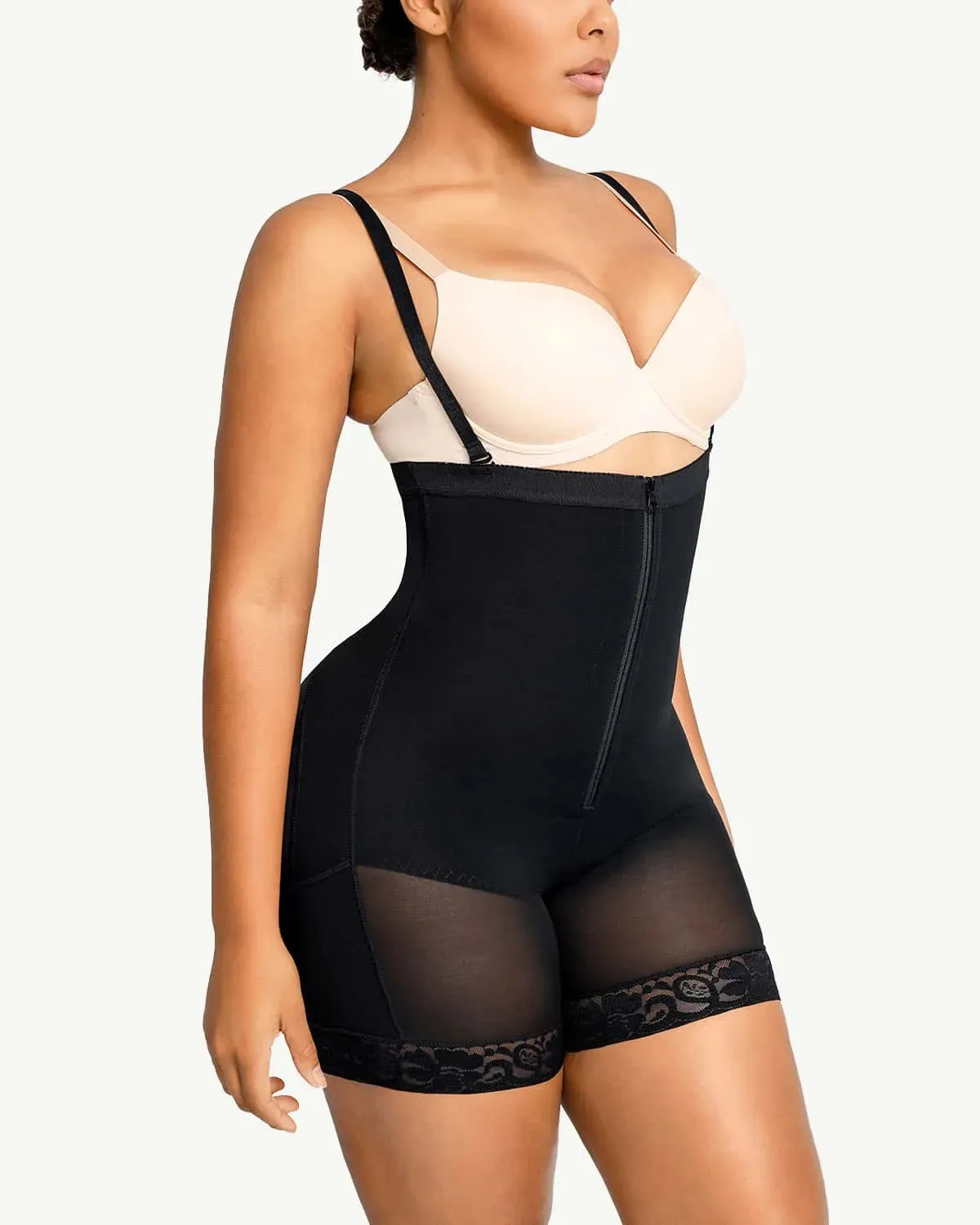 AirSlim Firm Tummy Compression Bodysuit Shaper With Butt Lifter