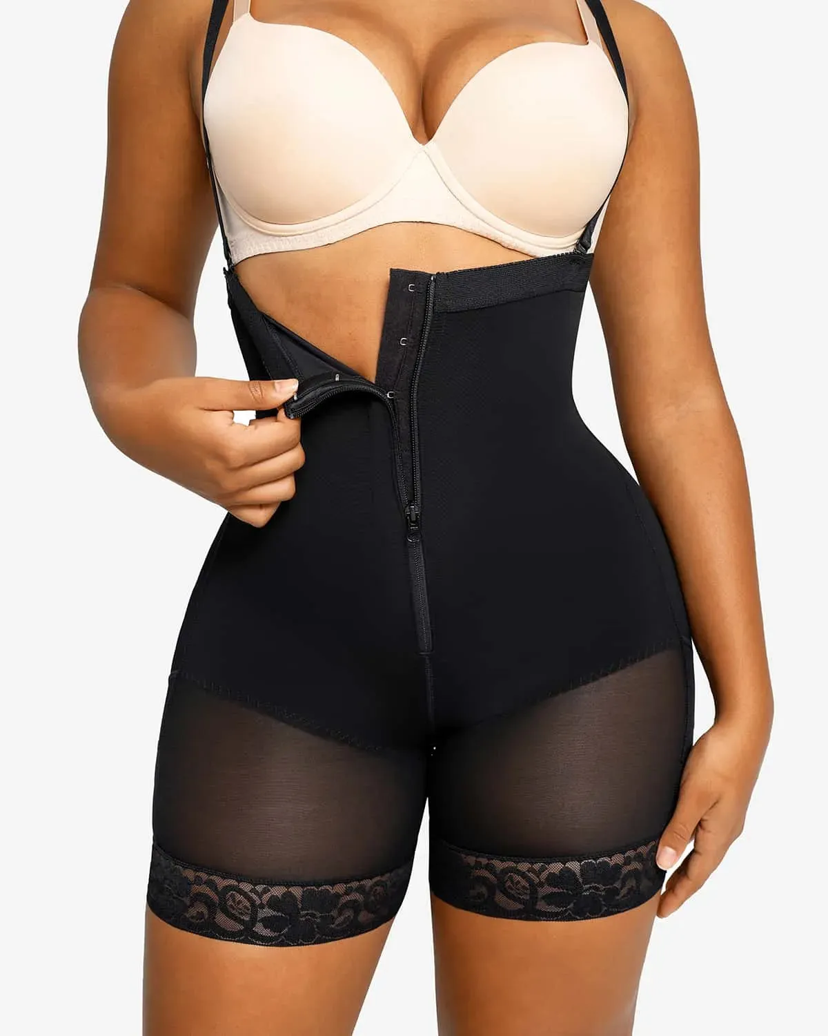 AirSlim Firm Tummy Compression Bodysuit Shaper With Butt Lifter