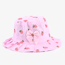 Baby Girls Round Cap | 6M+