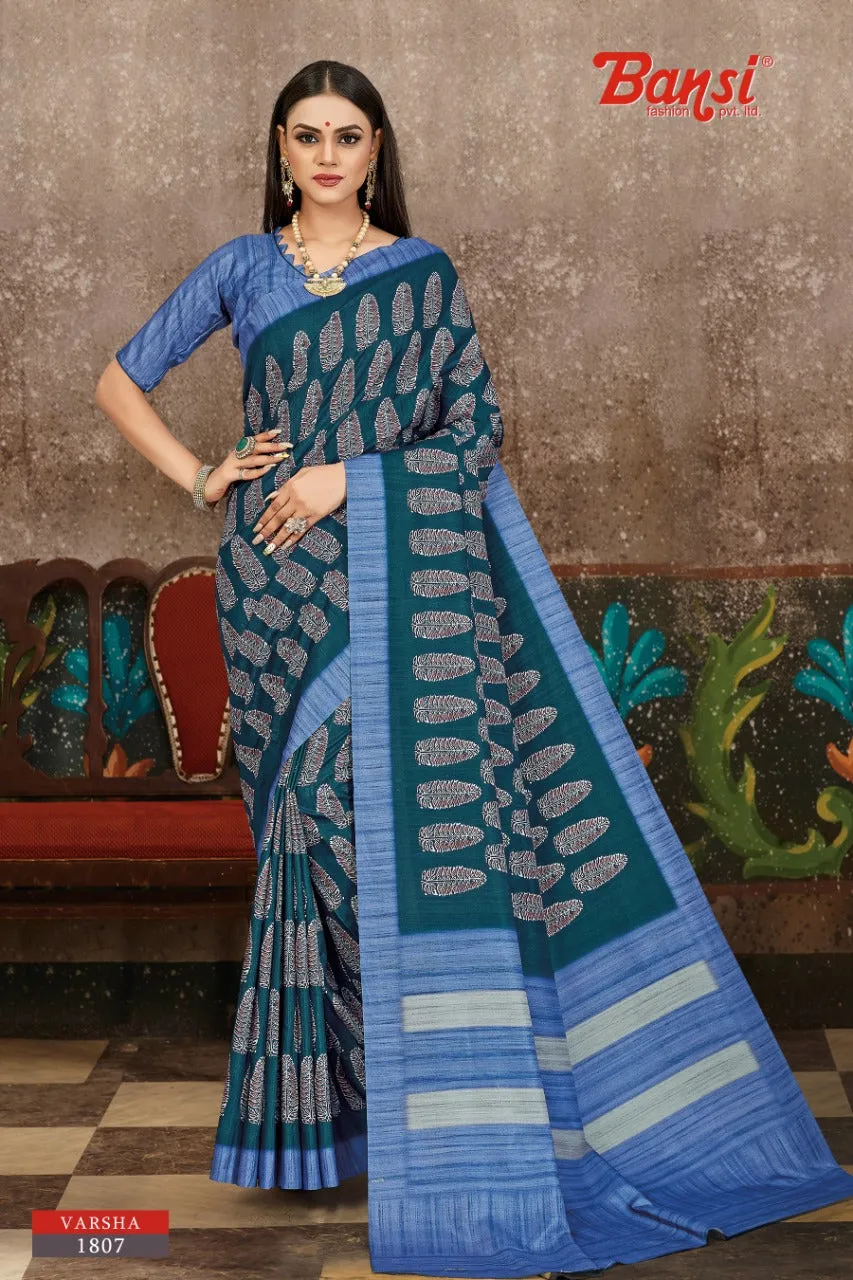 Bansi Fashion Presents Varsha Silk Fancy Designer Sarees