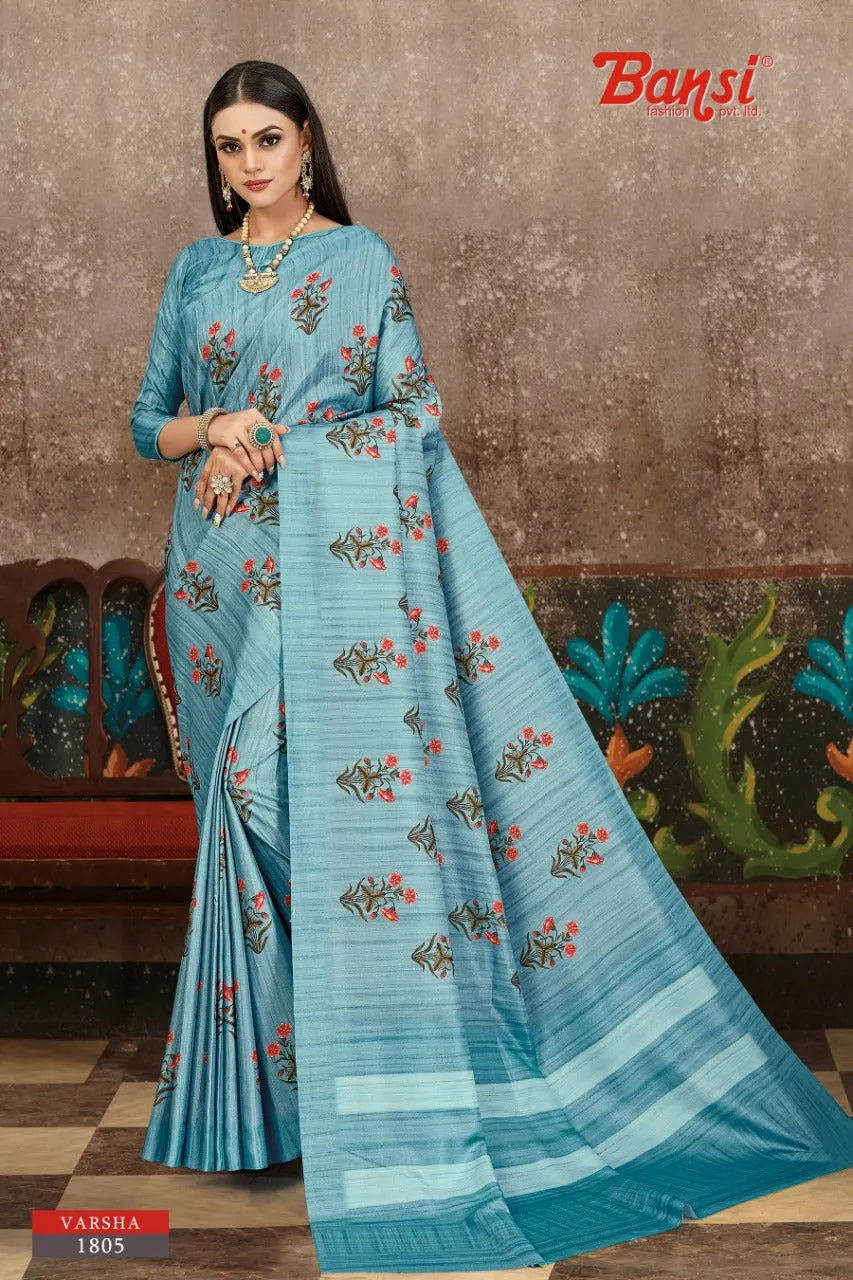 Bansi Fashion Presents Varsha Silk Fancy Designer Sarees