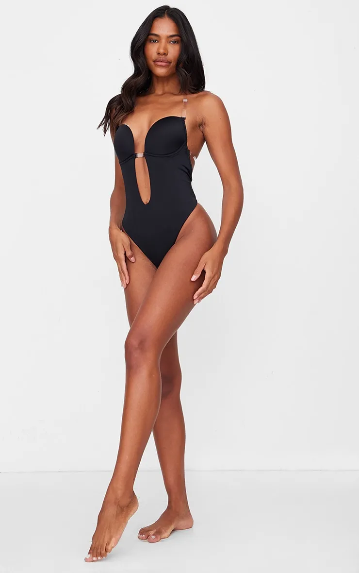 Black Shapewear Plunge Body | Lingerie