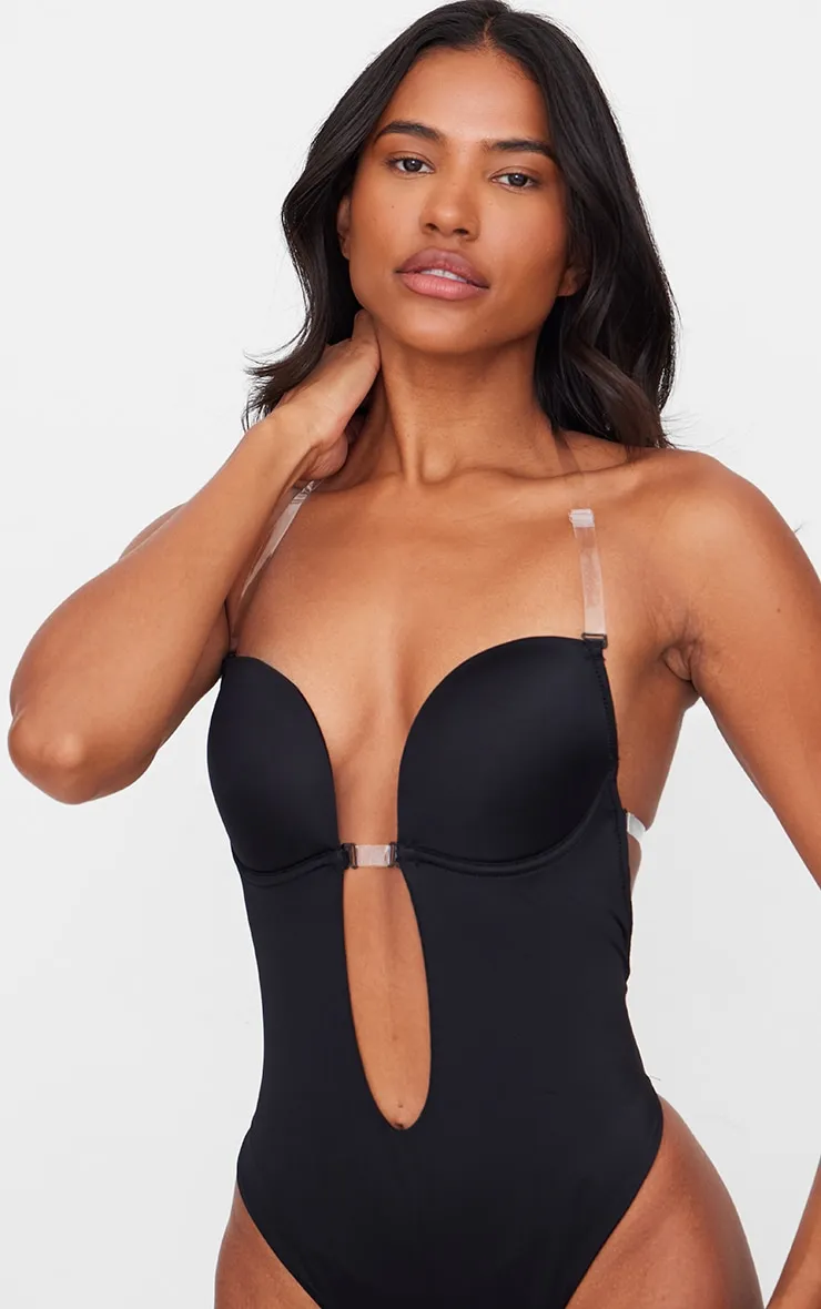 Black Shapewear Plunge Body | Lingerie