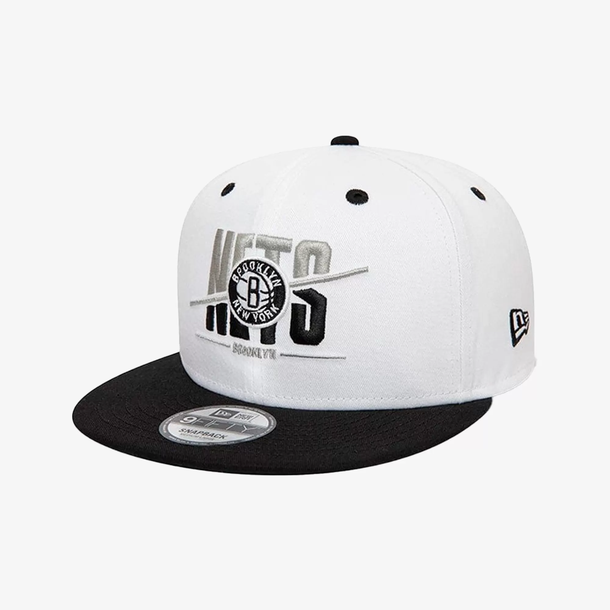 BROOKLYN NETS CROWN 9FIFTY SNAPBACK CAP 'WHITE'