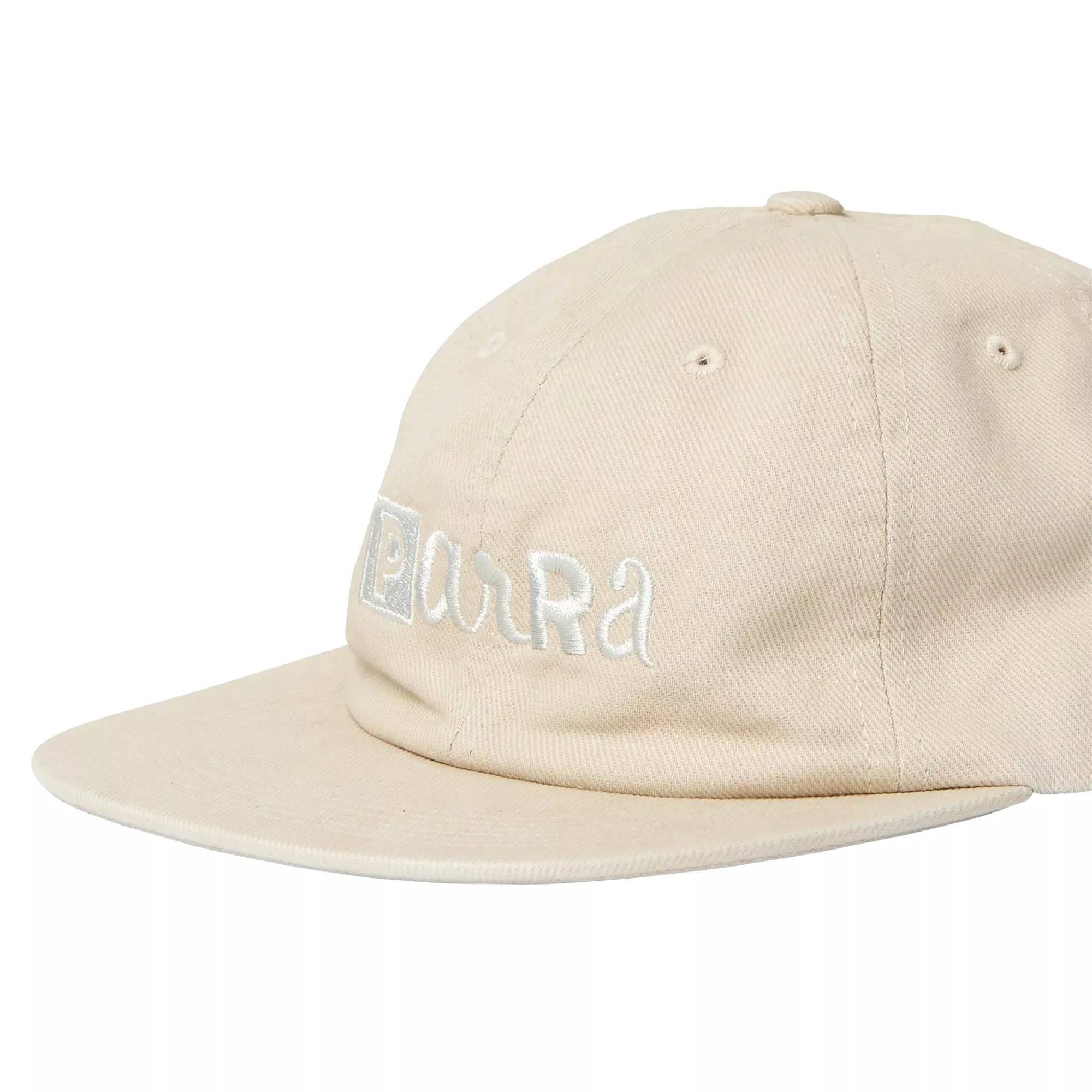 By Parra Blocked Logo 6 Panel Hat Off White