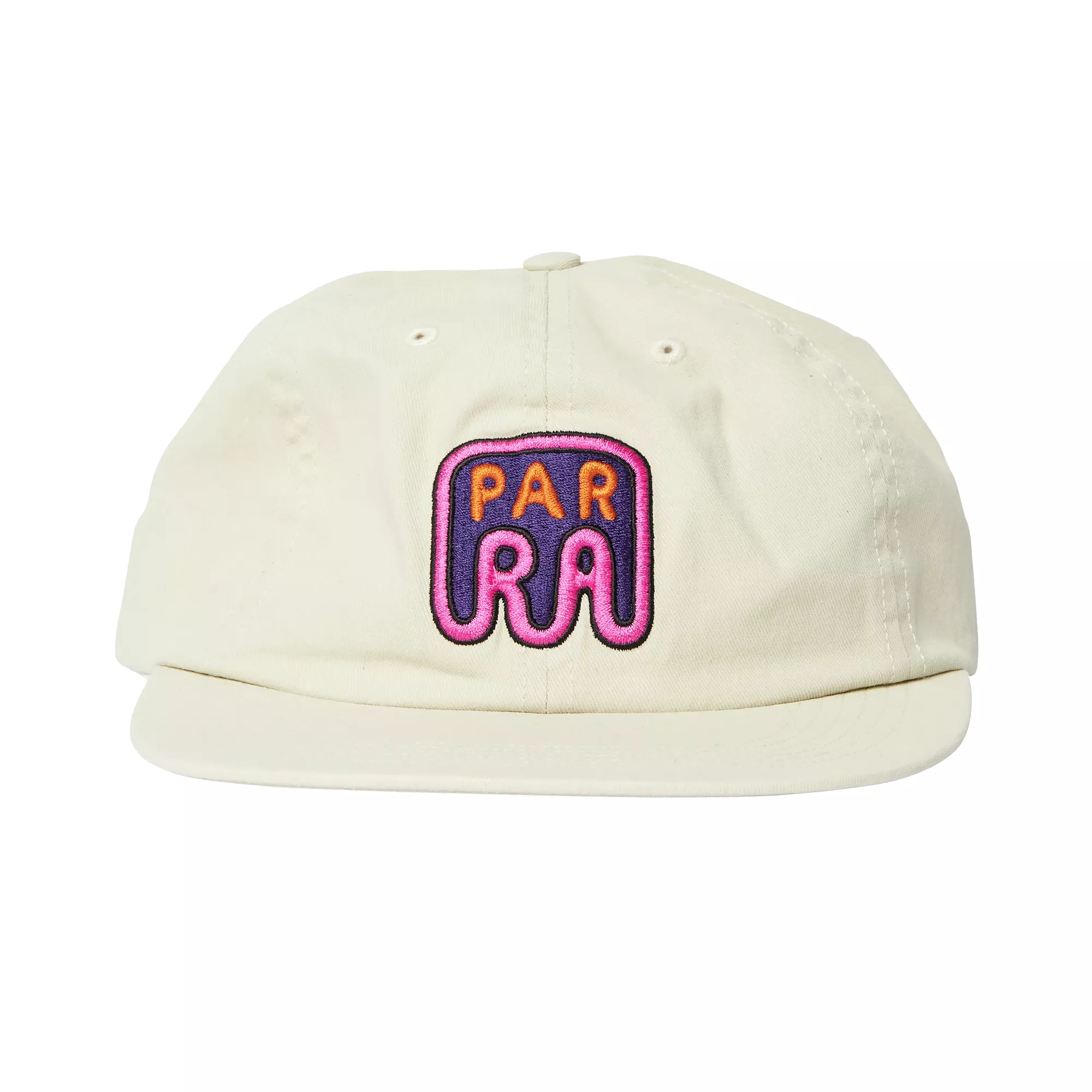 By Parra Fast Food Logo 6 Panel Hat Off White