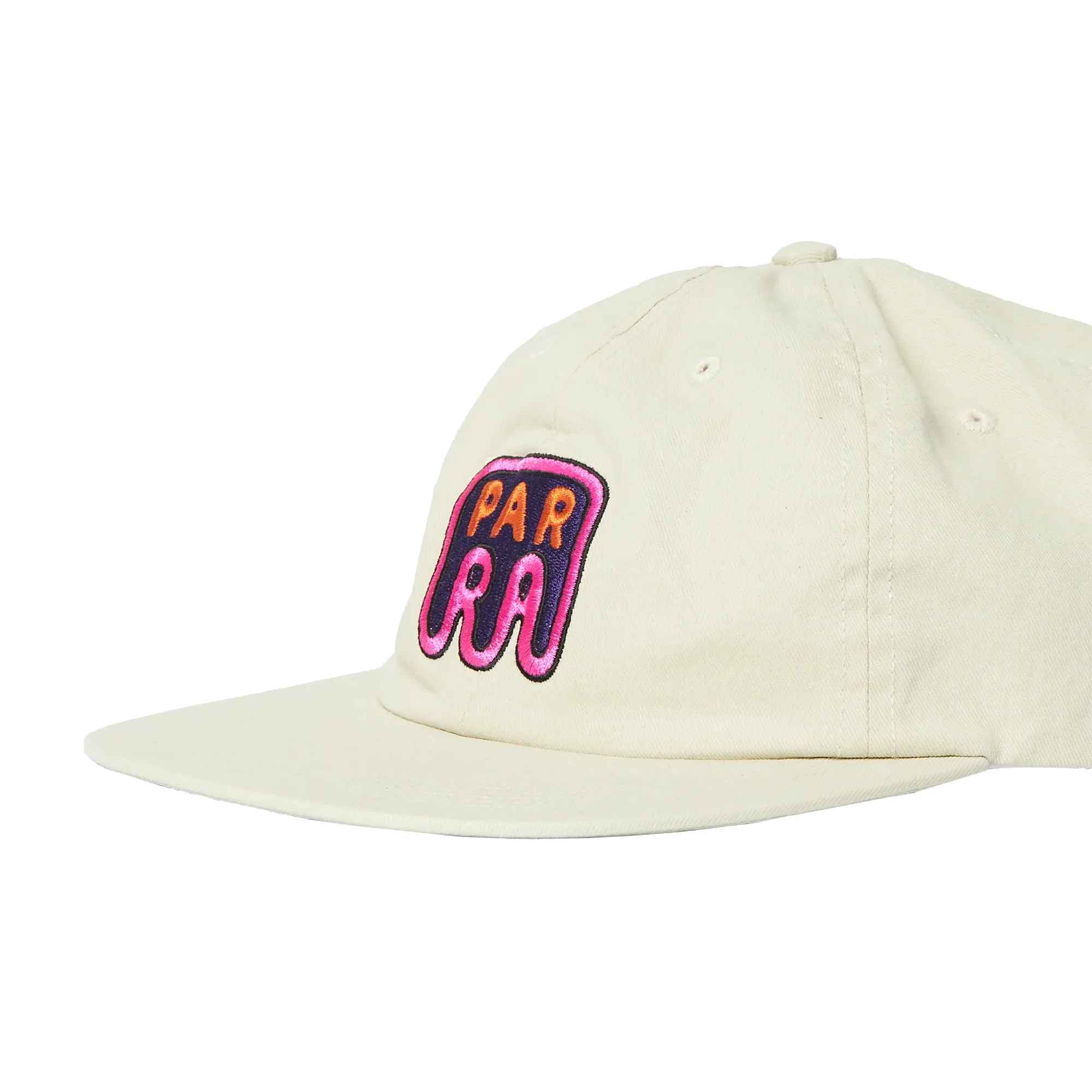 By Parra Fast Food Logo 6 Panel Hat Off White