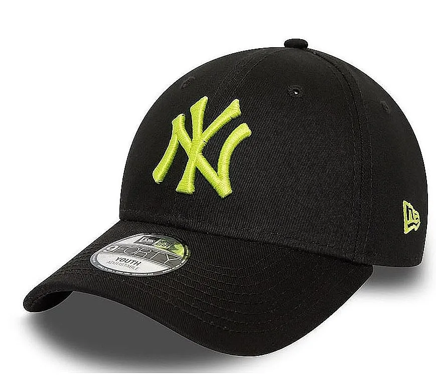 cap New Era 9FO Neon MLB New York Yankees Youth - Black/Pink Glow - unisex junior