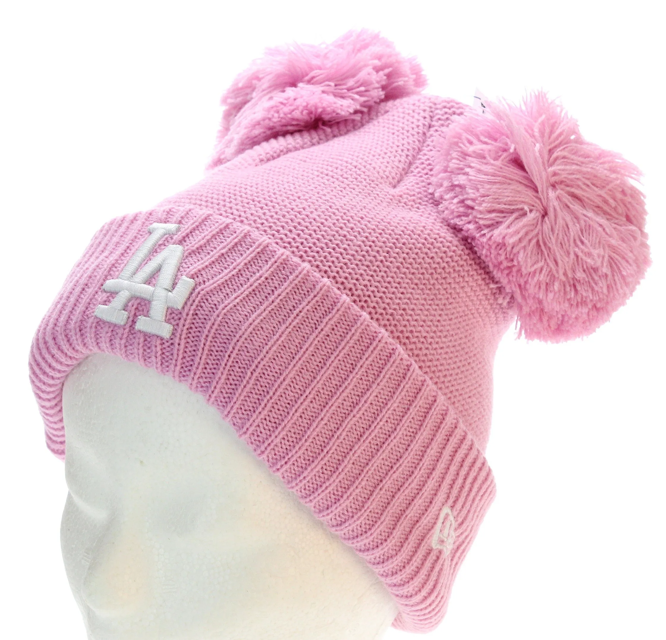 cap New Era Double Pom MLB Los Angeles Dodgers - Fresh Pink/White - women´s