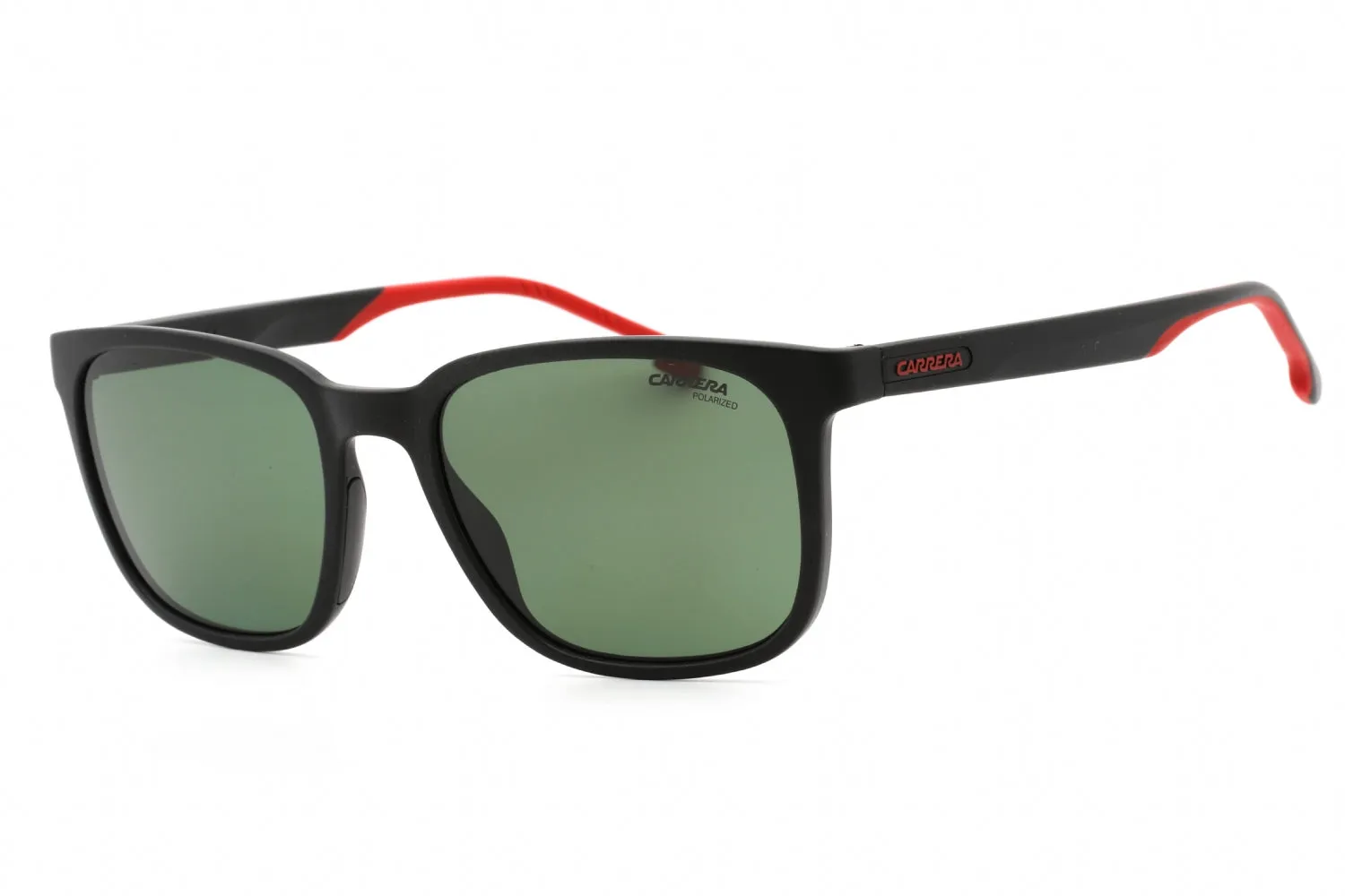 Carrera CARRERA 8046/S Sunglasses MATTE BLACK / GREEN POLARIZED