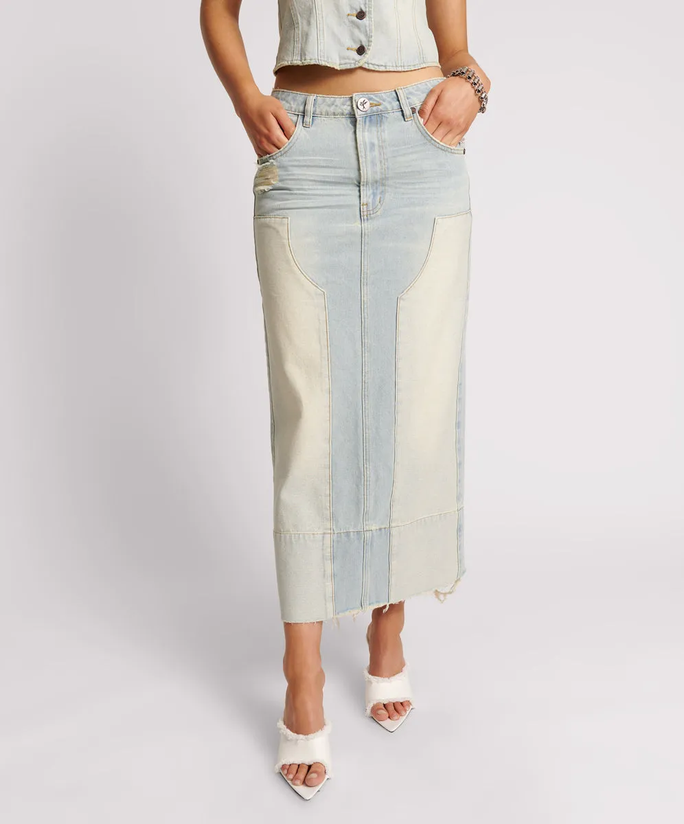 Cassidy Denim Skirt - Old West