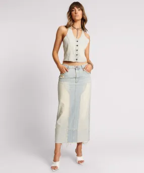 Cassidy Denim Skirt - Old West