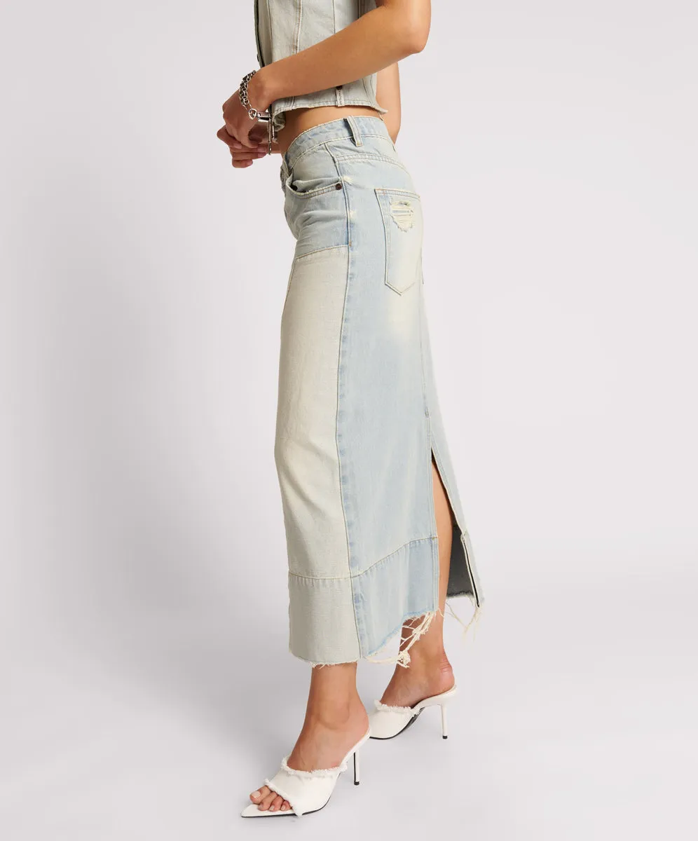 Cassidy Denim Skirt - Old West