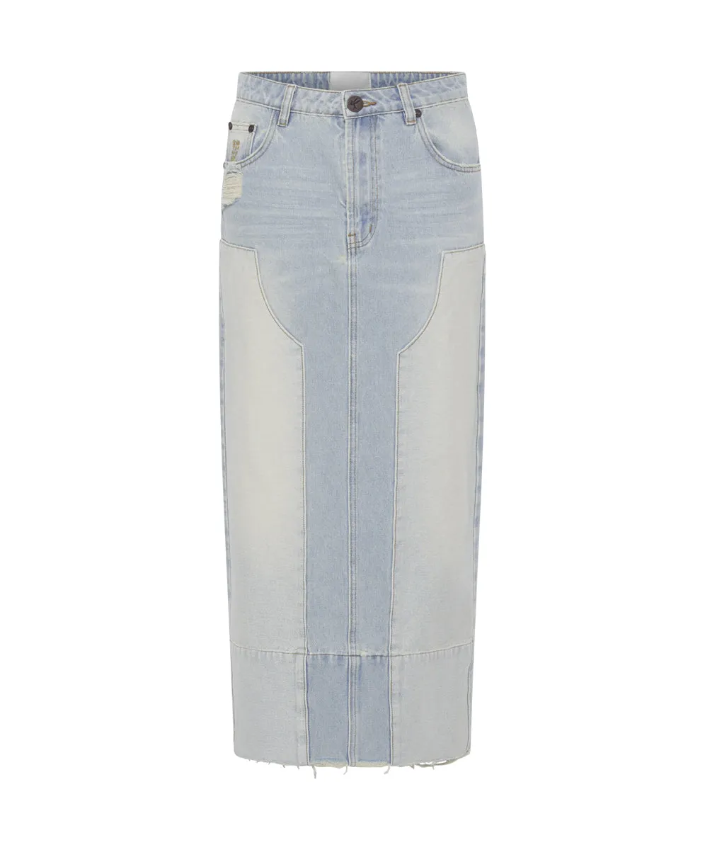 Cassidy Denim Skirt - Old West