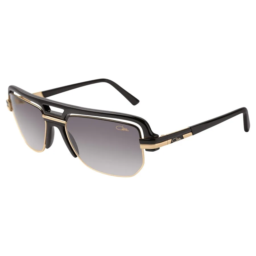 Cazal 9087 Sunglasses Black-Gold / Grey Gradient (S) Unisex