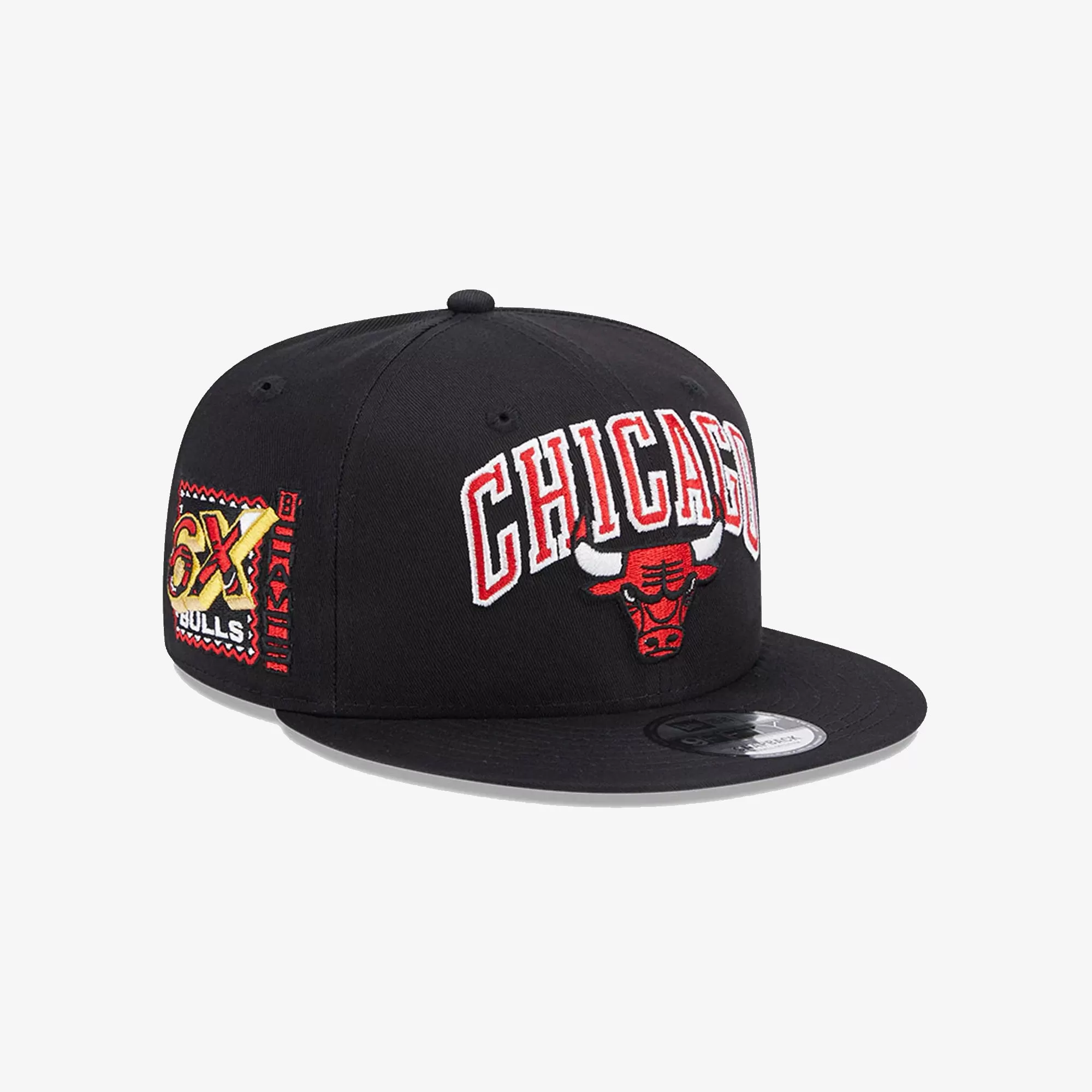 CHICAGO BULLS NBA PATCH BLACK 9FIFTY SNAPBACK CAP 'BLACK'