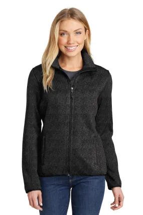 Custom Embroidered - Port Authority Ladies Sweater Fleece Jacket. L232