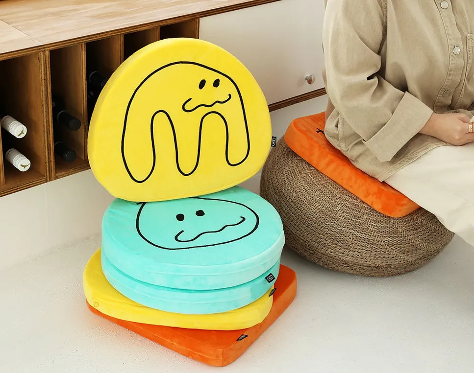 Cute Characters Shaped Sofa Cushions Pillow Soft Back Chair Foams Floor Sofa Yellow Orange Mint Gifts Home Decor Reading Support