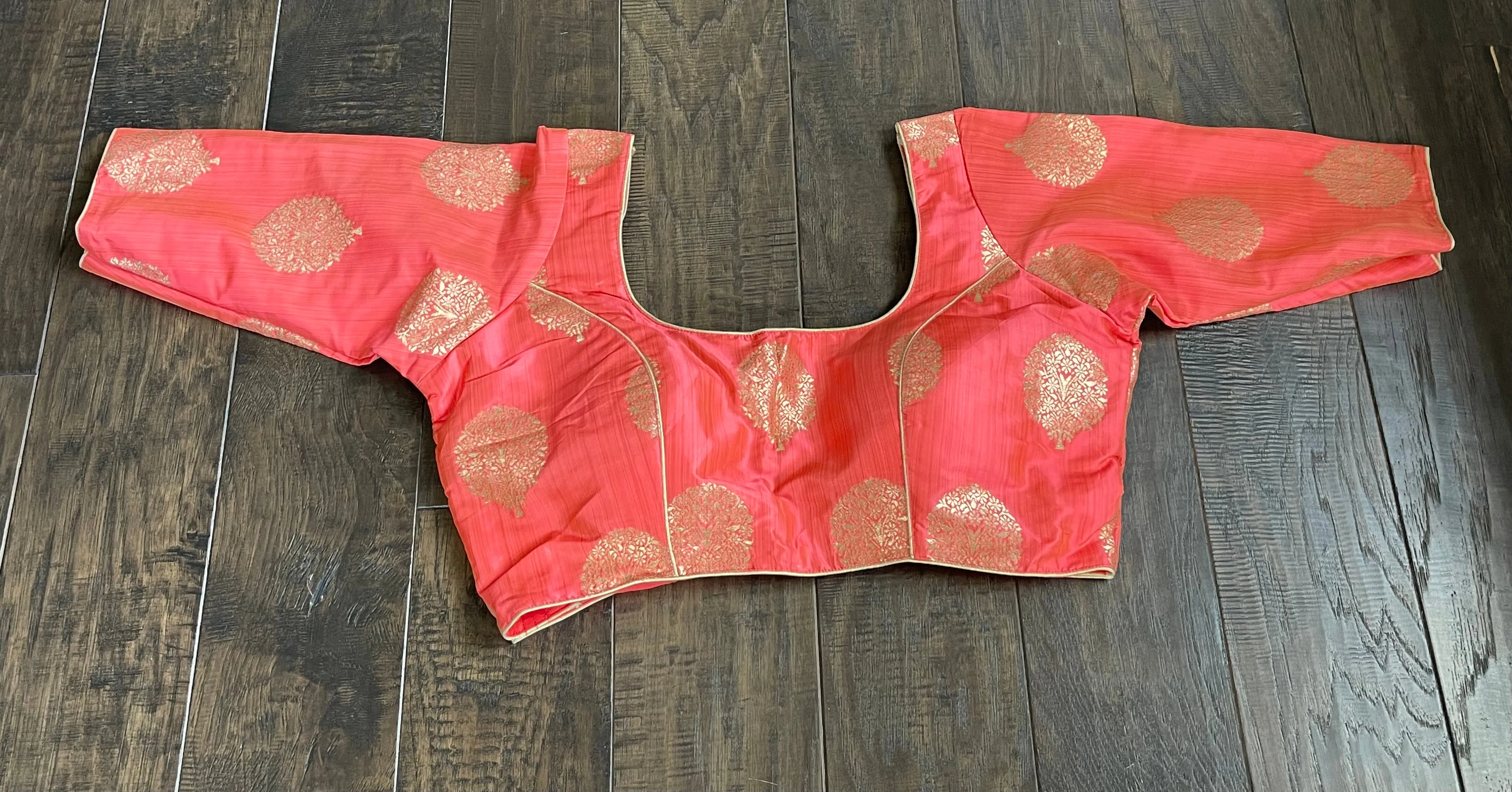 Designer Blouse - Dark Peach