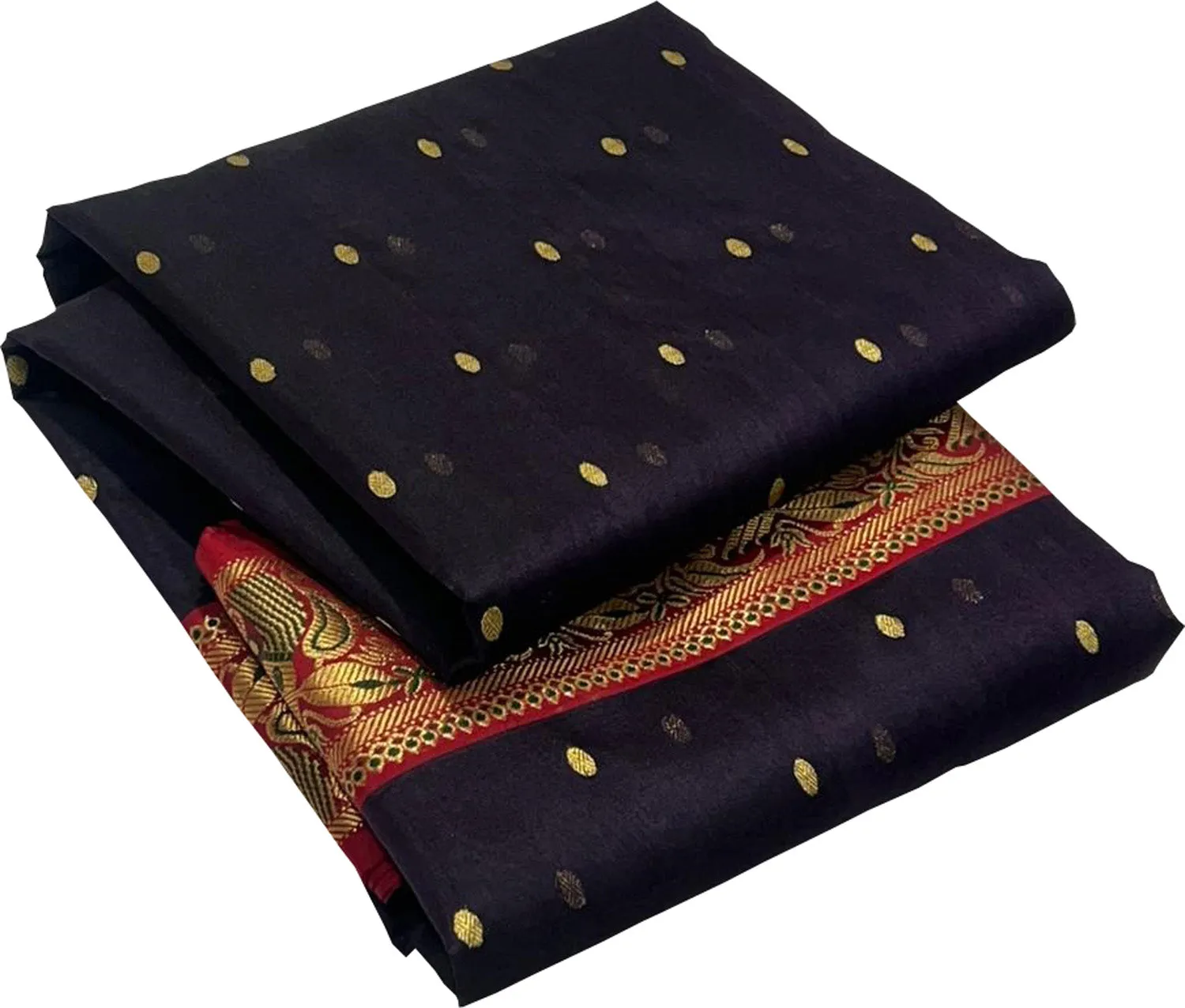 Elegant Purple Chanderi Handloom Pure Katan Silk Saree