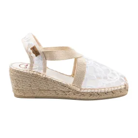 Embroidered Wedge Espadrille for Women - Terra-ZD