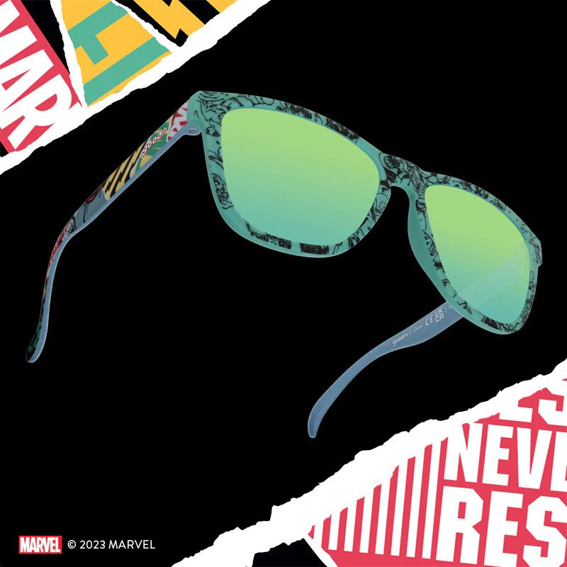 goodr OG Polarized Sunglasses MARVEL REMIX - Super Hero Super Fan