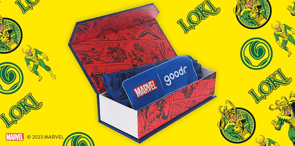 goodr OG Polarized Sunglasses MARVEL VILLAINS LOKI - Mischief Makers