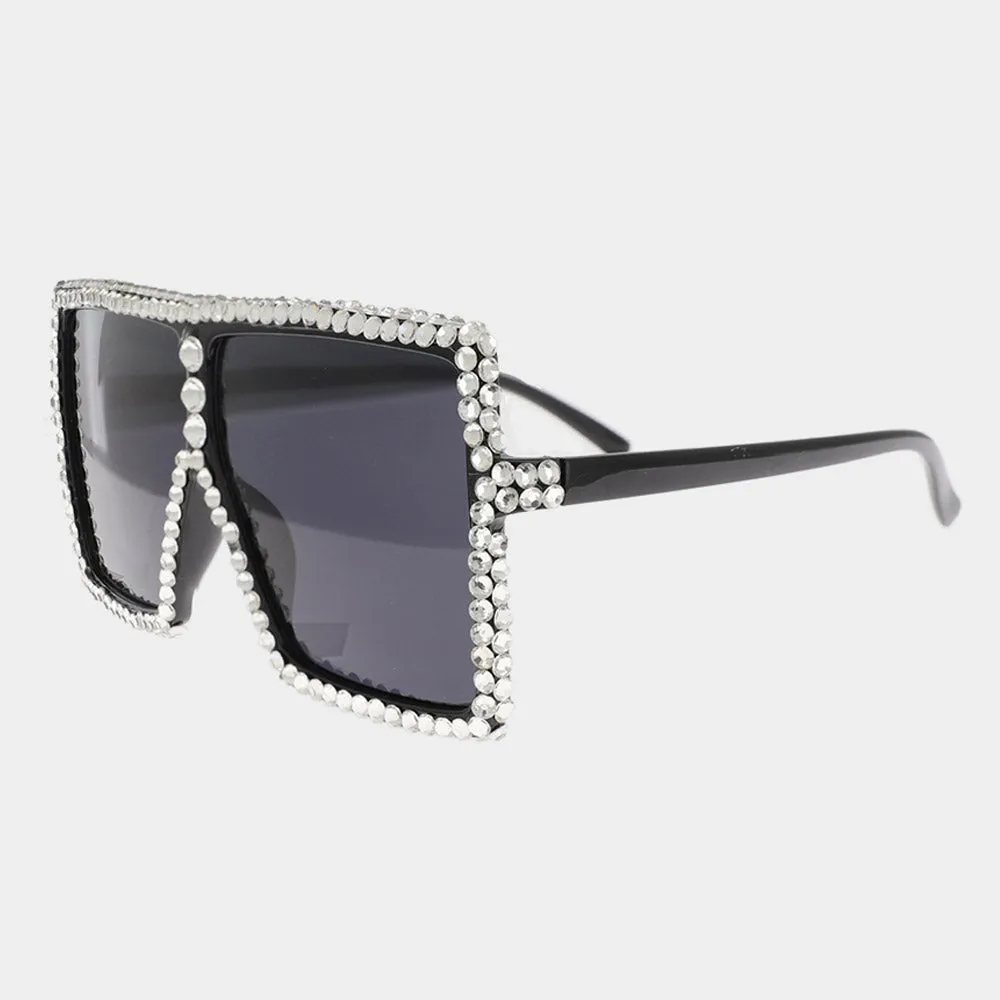 iLLASPARKZ Studded Square Sunglasses