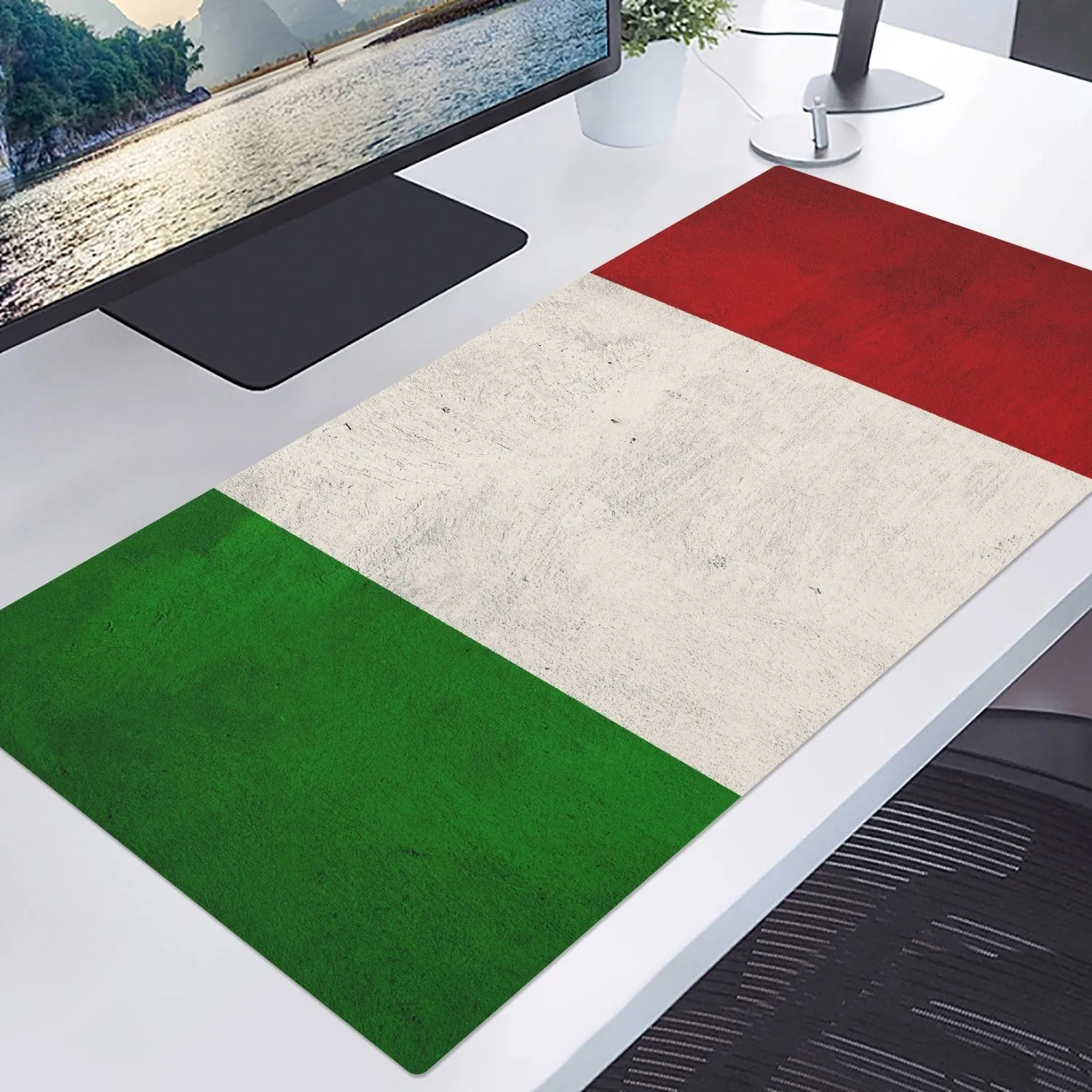 Italian Flag - Premium Office Desk Mat