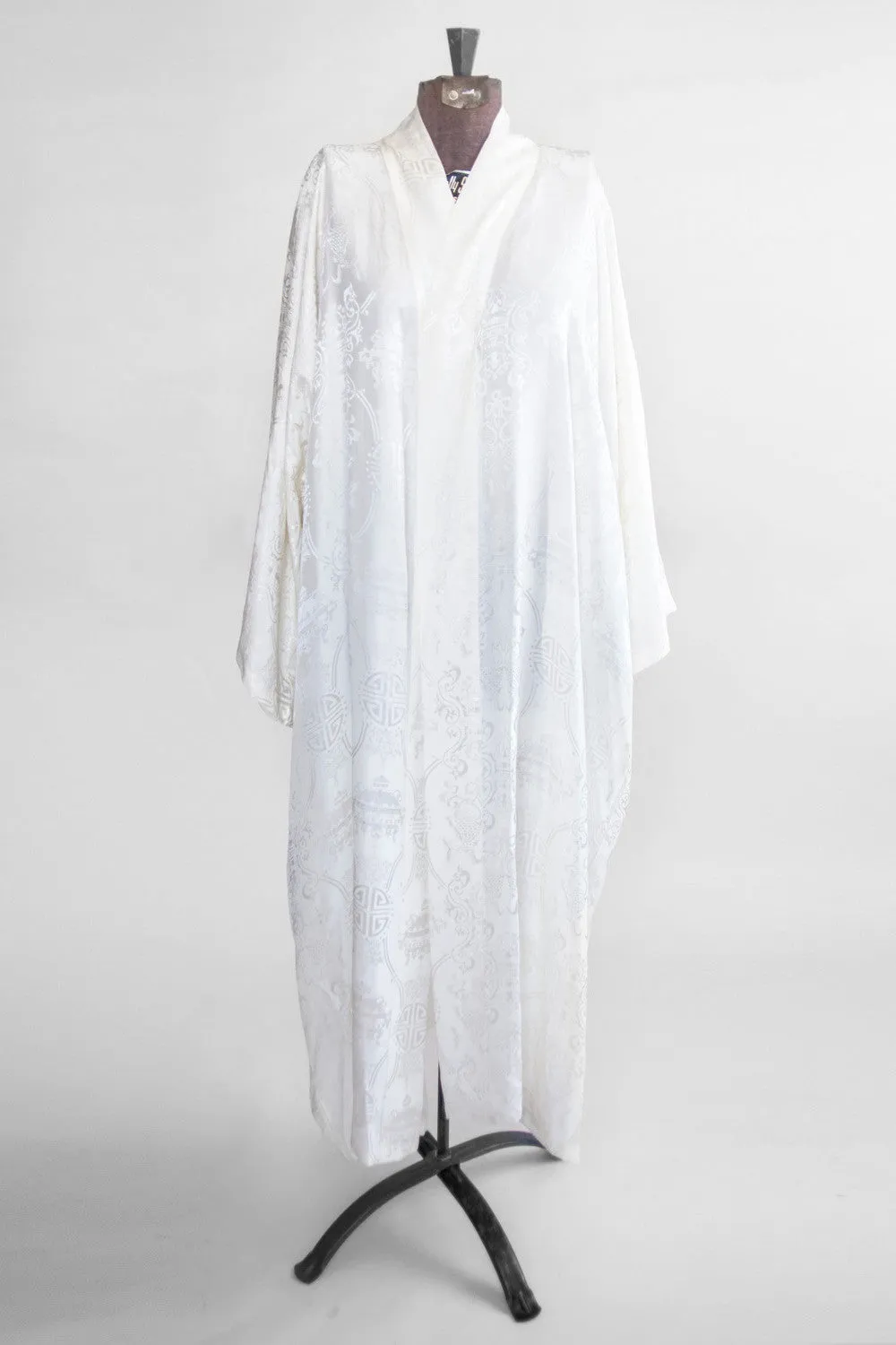 Ivory Silk Kimono - Vintage Women’s Intimates