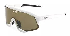 KOO Demos Cycling Sport Sunglasses Zeiss Lens White / Light Brown Lenses