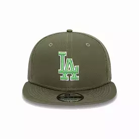 LA DODGERS MLB OUTLINE 9FIFTY ADJUSTABLE CAP 'GREEN'