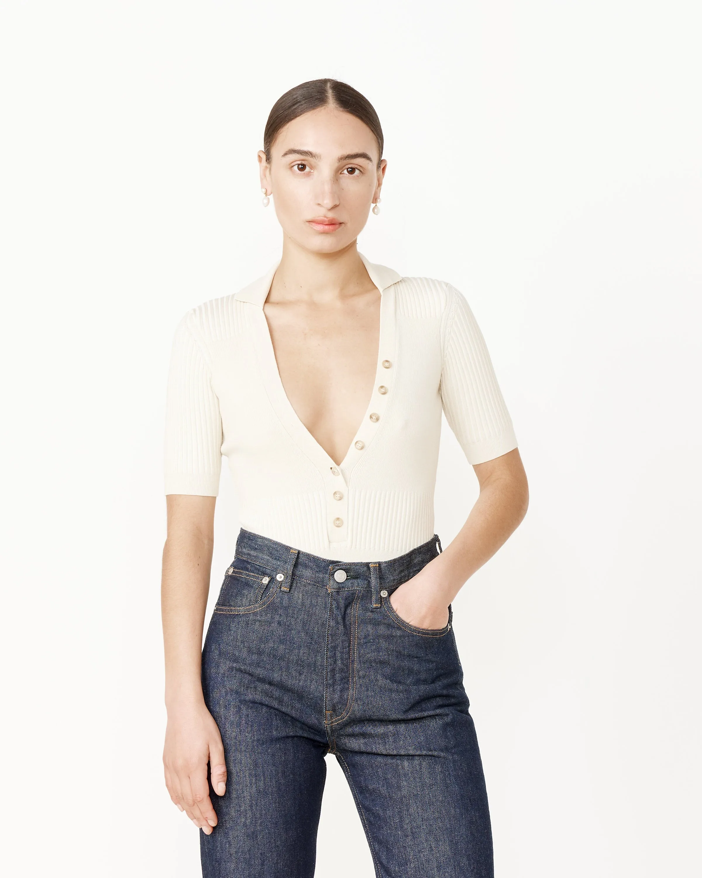 Le Body Yauco Bodysuit in Off White