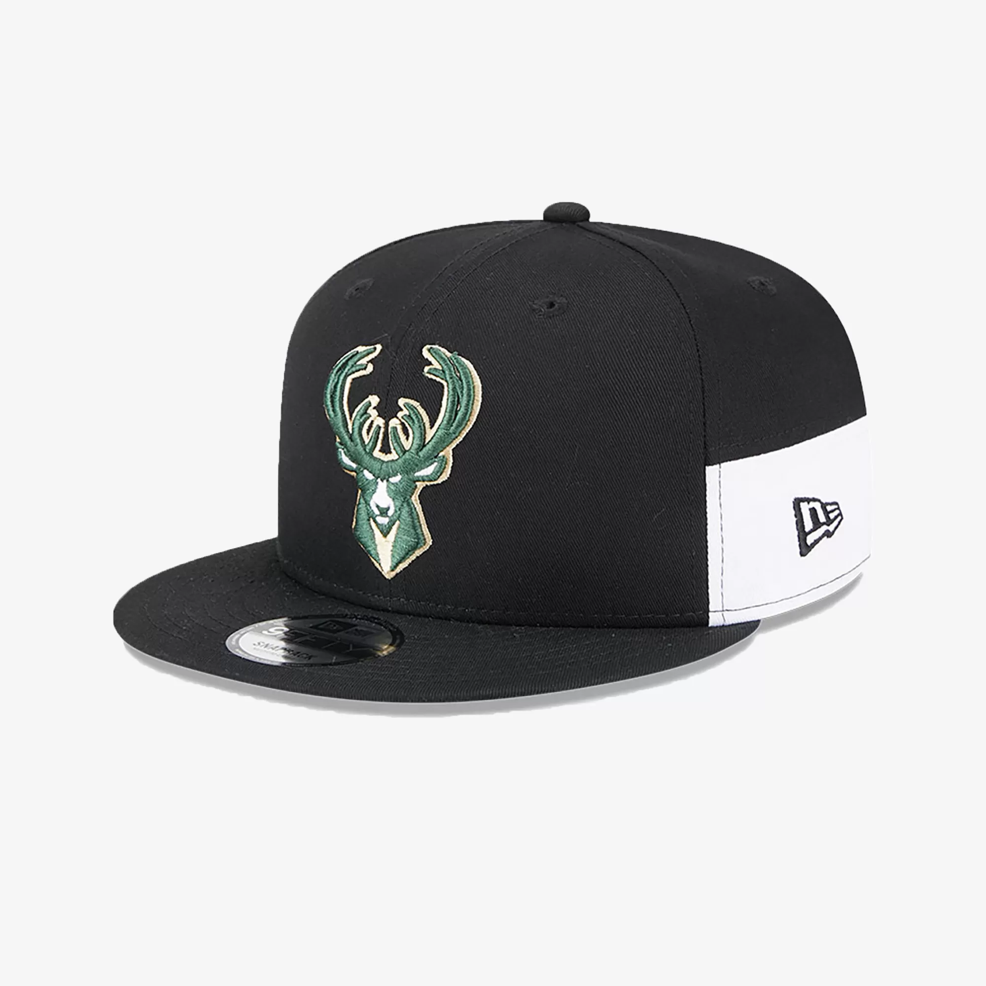 MILWAUKEE BUCKS MULTI PATCH BLACK 9FIFTY SNAPBACK CAP 'BLACK'