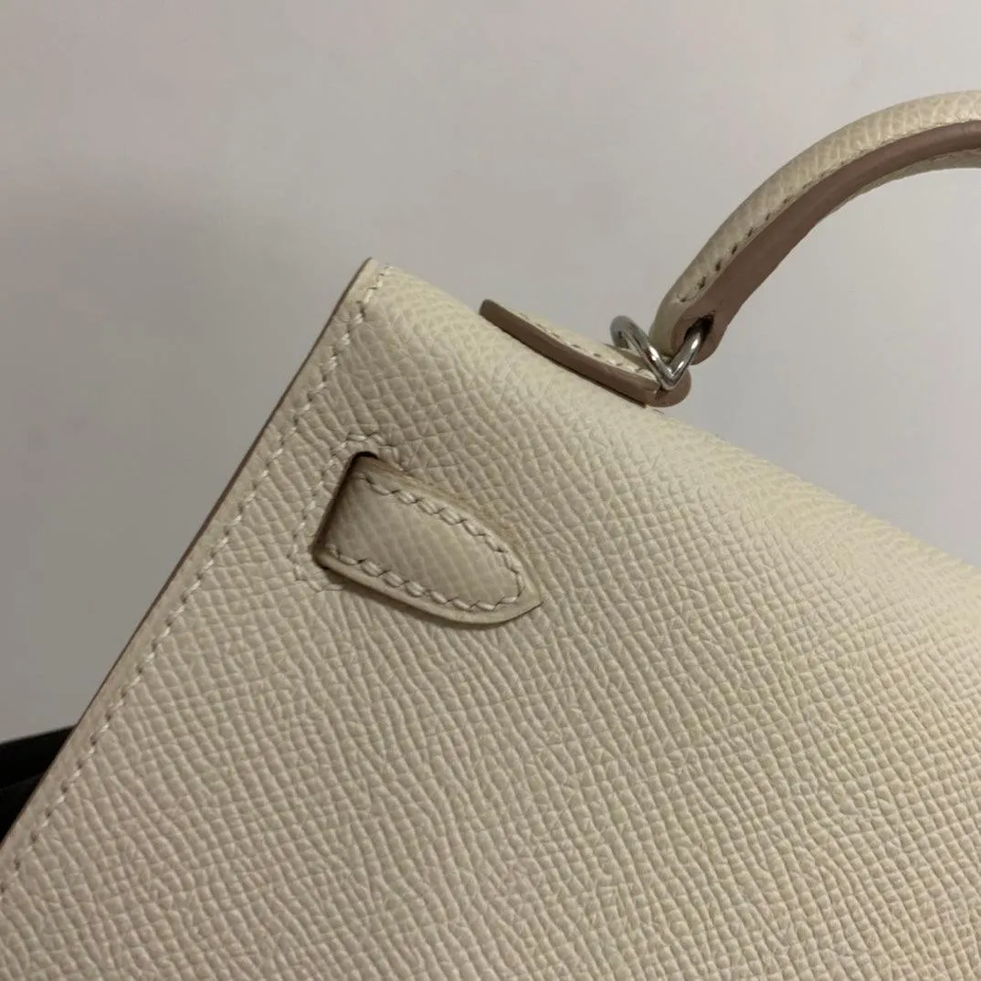 Mini Kaili Epsom Leather Bag Off White 19