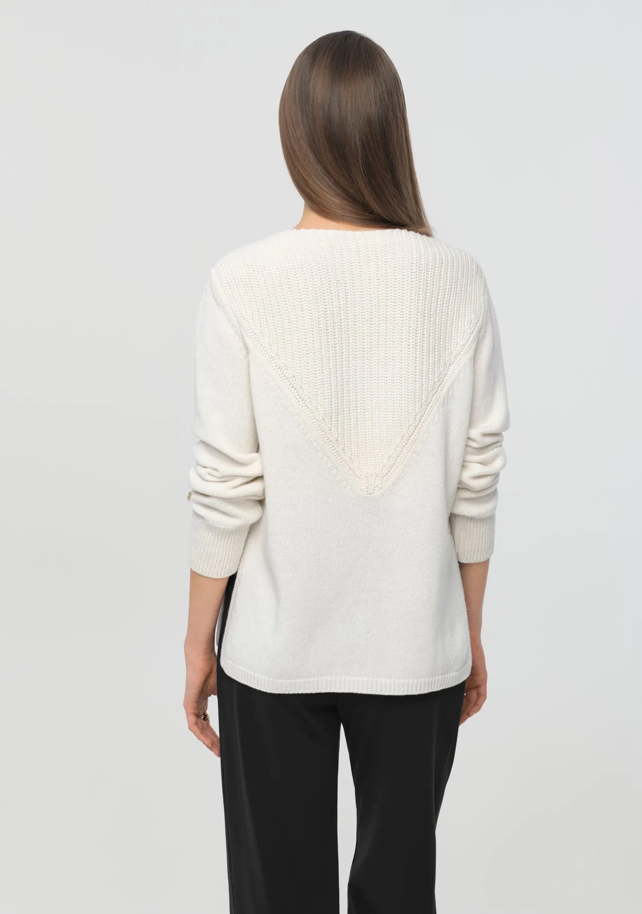 NEROLA Merino Cashmere Sweater cajo