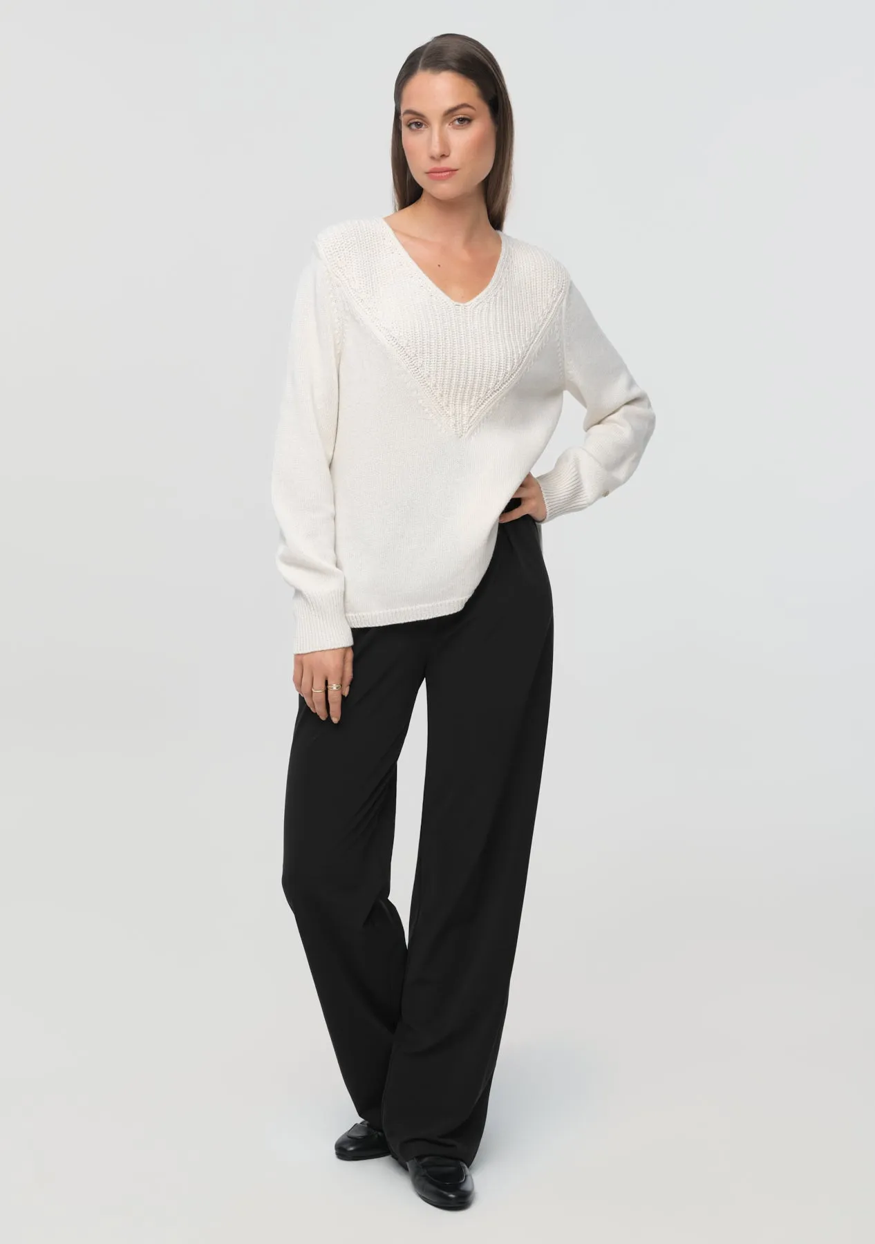 NEROLA Merino Cashmere Sweater cajo