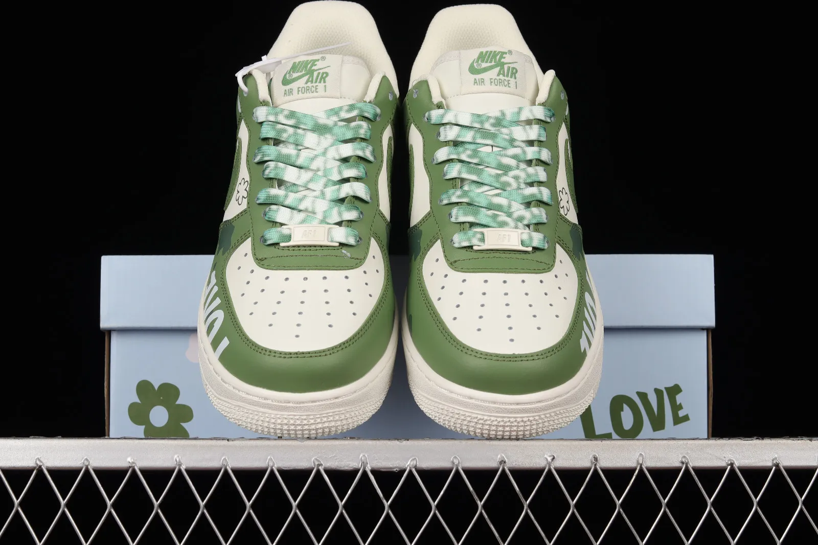 Nike Air Force 1 07 Low Olive Green White Yellow CW2288-662