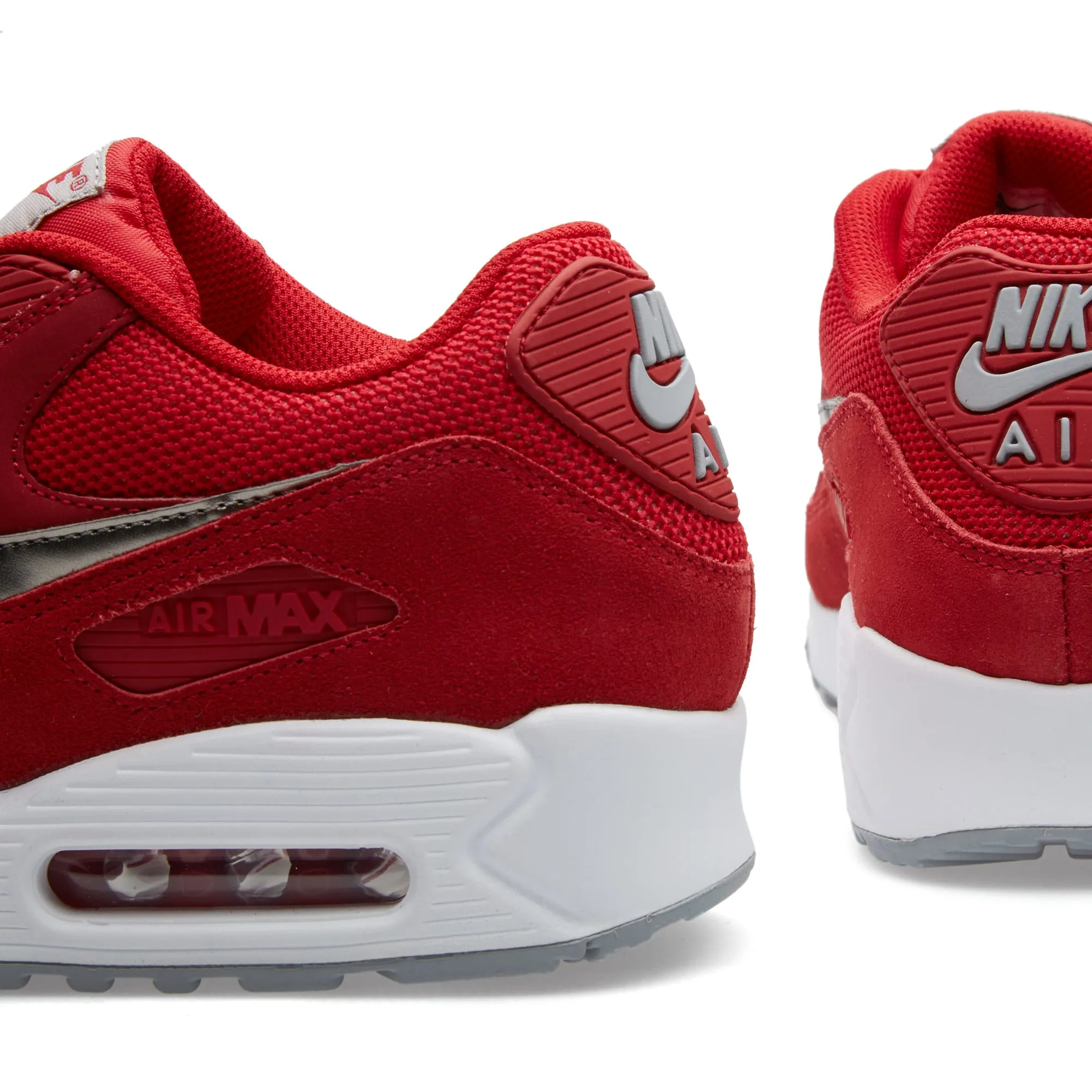 Nike Air Max 90 EssentialGym Red & Metallic Pewter