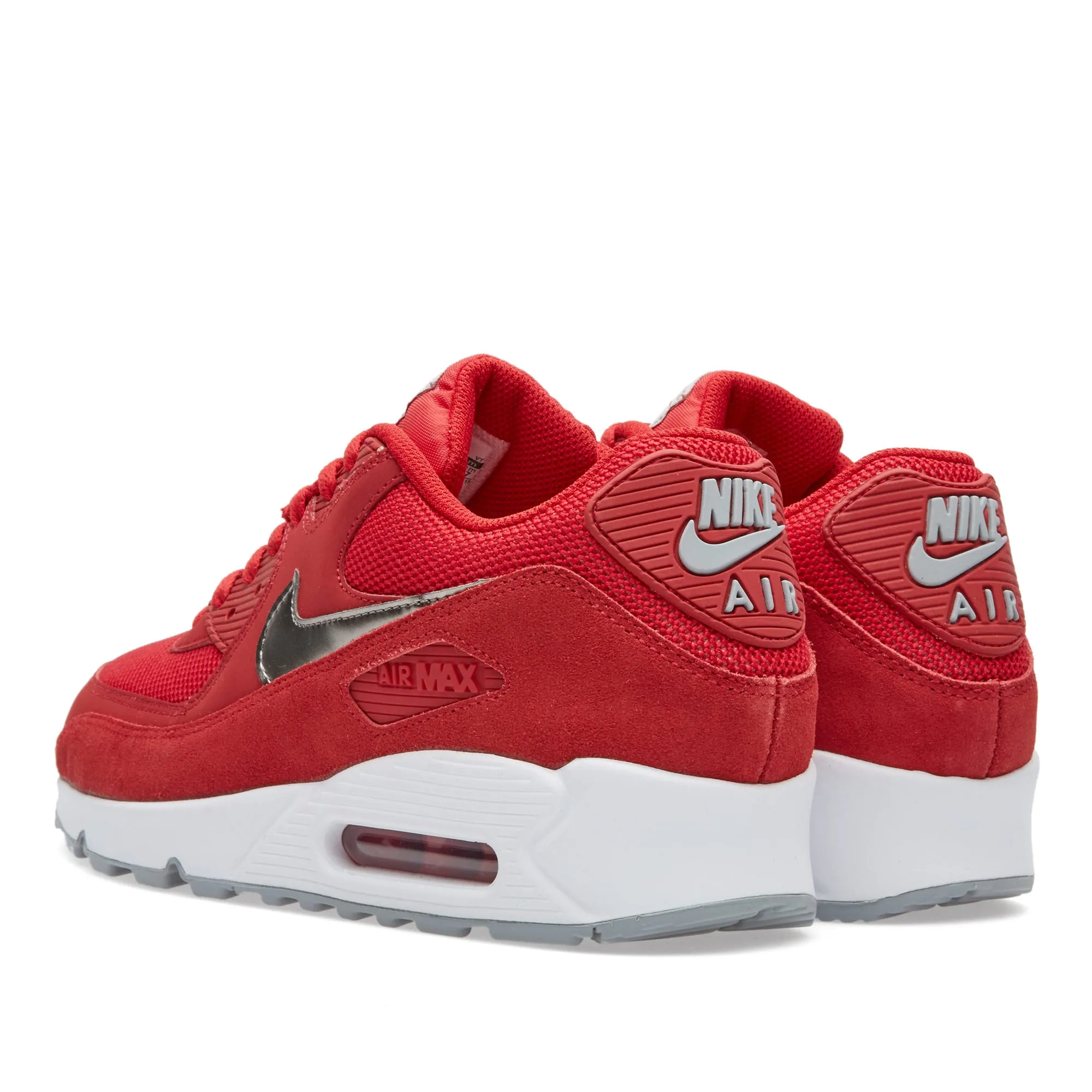 Nike Air Max 90 EssentialGym Red & Metallic Pewter