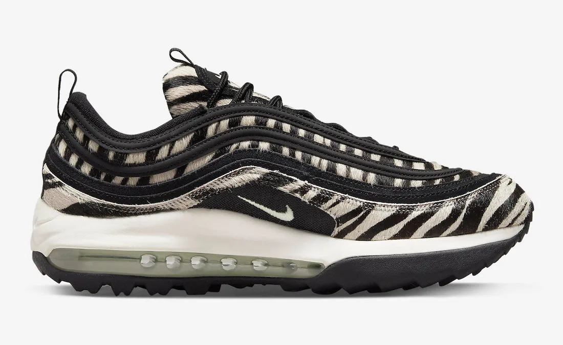 Nike Air Max 97 Golf NRG Zebra Black Tan Sail Jade Aura DH1313-001