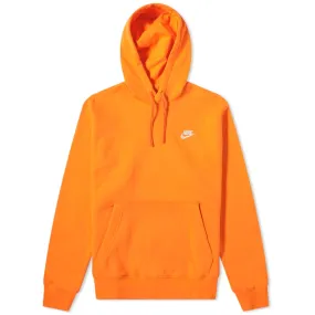 Nike Club Popover HoodyElectro Orange & White