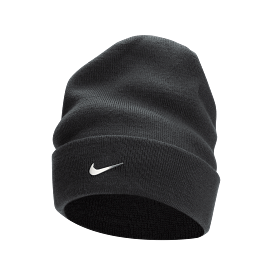 Nike Peak Standard Cuff Metal Swoosh Beanie - Charcoal Heather