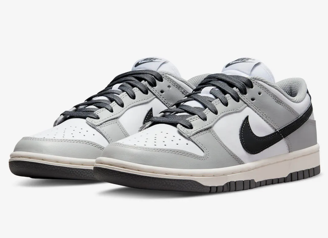 Nike SB Dunk Low White Light Smoke Grey Black DD1503-117