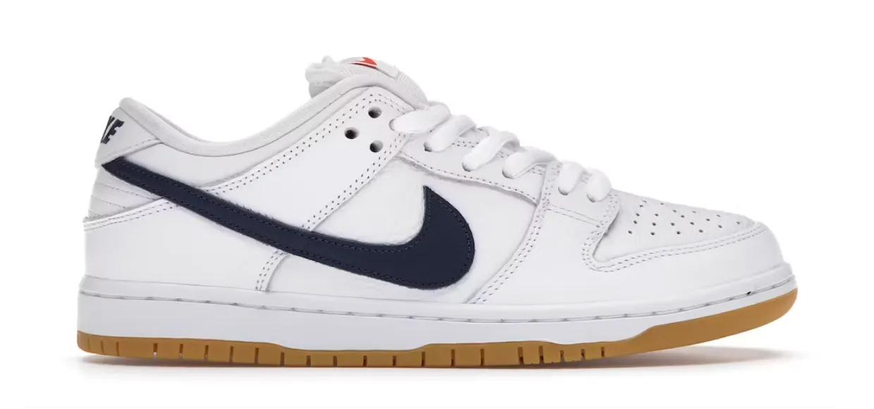 Nike SB Dunk Orange Label White Navy